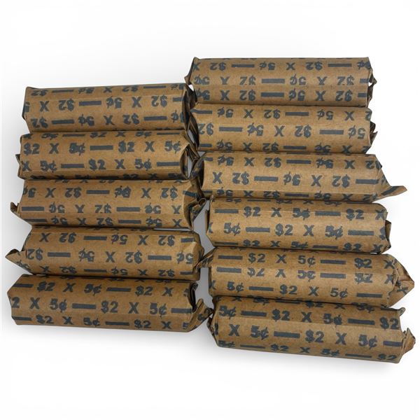 11 Rolls of Canadian Nickels * 1940s - 1960s