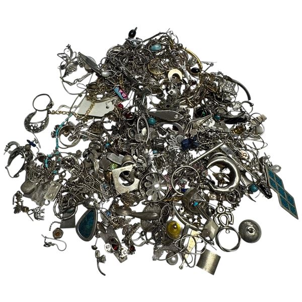 643 Grams of Silver Jewelry - No Silver Stamps * No guarantees