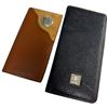 Image 1 : 2 Leather Wallets * Brown Pebble Leather Long Wallet & Two-Tone Brown Leather Wallet