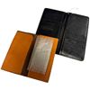 Image 2 : 2 Leather Wallets * Brown Pebble Leather Long Wallet & Two-Tone Brown Leather Wallet