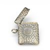 Image 1 : Sterling Silver Arts & Crafts Hammered Finish Vesta Case * British Hallmarks * Weight: 18.3 grams