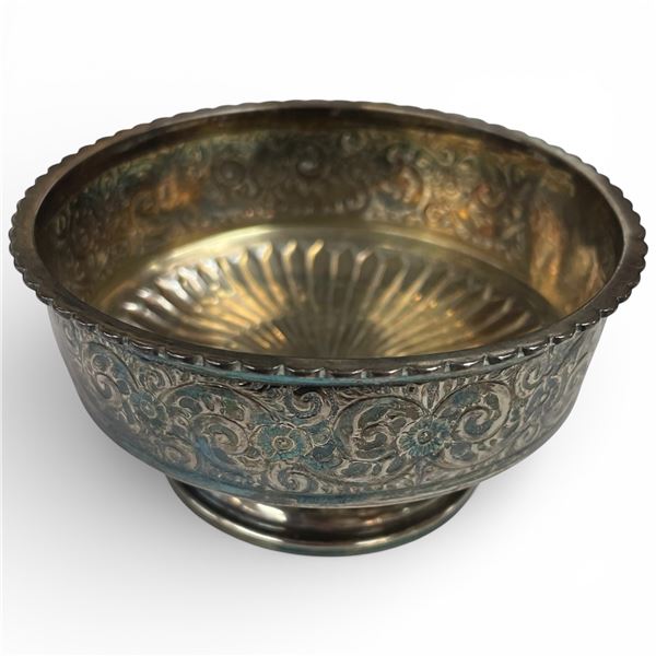 Vintage Sterling Silver Compote * British Hallmarks * Weight: 80.5 grams