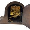 Image 3 : Vintage Wood Napoleon Hat Style Mantle Clock 16.5" x 6" x 9" tall