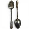 Image 2 : 2 Antique Sterling Silver 9" Serving Spoons (Edinburgh Hallmarks * John Zeigler 1795-1835) * Engrave