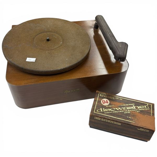 Vintage Marconi Junior Turntable - Model: 4335 (includes a record cleaning brush)