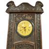 Image 2 : Carved Wood Clock - 26" tall on a 6" x 12" base