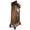 Image 3 : Carved Wood Clock - 26" tall on a 6" x 12" base