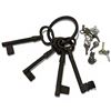 Image 1 : Iron Key Ring with 4 x 6.5" Keys and Small Box of Assorted Keys