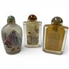 Image 3 : Group of 7 Asian Collectibles - 3 Glass perfume bottles, 6" faux cinnabar vase, and more