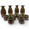 Image 1 : 2 New Glazed Pottery Saki Sets