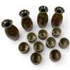 Image 2 : 2 New Glazed Pottery Saki Sets