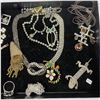 Image 3 : Tray of Vintage Rhinestone & Glittering Jewelry (all stones appear to be present)