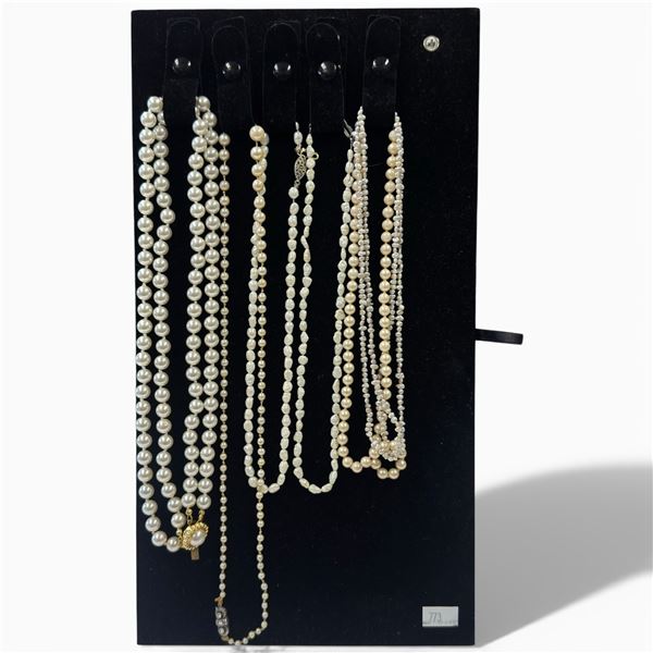 Collection of Fresh Water, Cultured and Faux Pearls - Display Tray Not Included