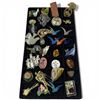 Image 1 : 30 Vintage Brooches - Wide Variety of Styles and Materials - Display Tray Not Included