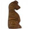 Image 1 : Carved Wood Wall Plaque "Bear Raven Whale Head" - Signed A. Hunt, Kwakuitl, Fort Rupert BC (5" x 11"