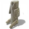 Image 2 : 3" Carved Antler Articulated Doll &2" Carved & Painted Stone Head