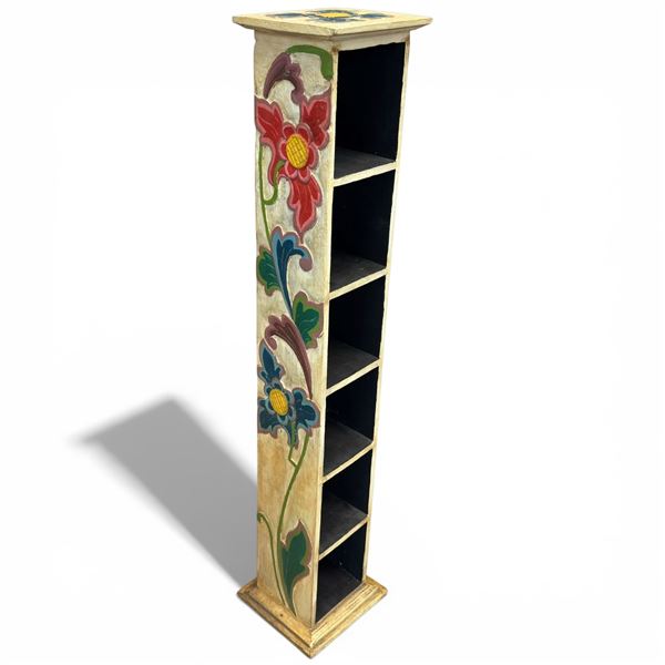Hand Painted CD Storage Tower (45" tall)