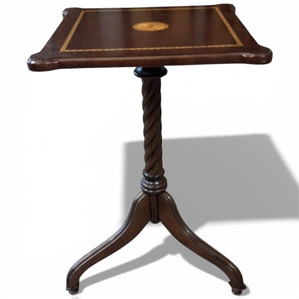 Vintage  Accent  Table on Casters (15" x 15" x 22" tall)