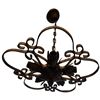 Image 1 : Tuscan Style Metal Chandelier (holds 5 light bulbs) - 18" diameter