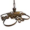 Image 2 : Tuscan Style Metal Chandelier (holds 5 light bulbs) - 18" diameter