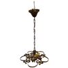 Image 3 : Tuscan Style Metal Chandelier (holds 5 light bulbs) - 18" diameter