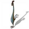 Image 1 : 38" Tall Metal Yard Rooster - 11" wide