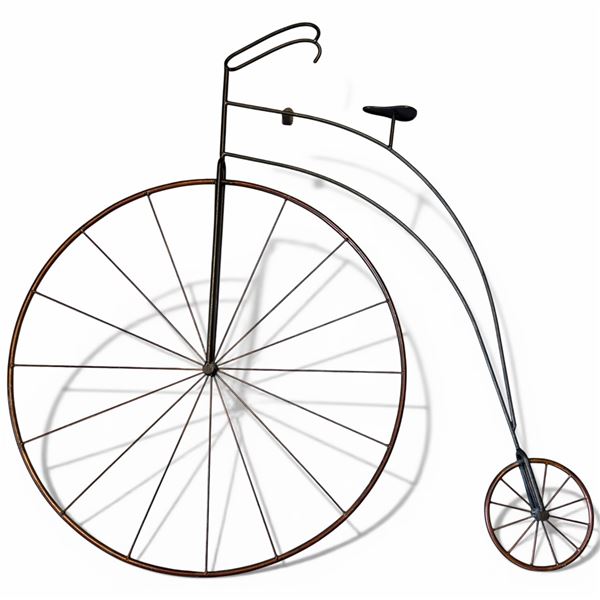 Decorative Metal Penny-farthing Model (2" x 30" x 30")