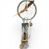 Image 3 : Group of 4 First Nations Style Hanging Art * Metal Wolf Wind Chime, 2 Orb Dream Catchers and 1 Mini