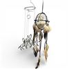 Image 4 : Group of 4 First Nations Style Hanging Art * Metal Wolf Wind Chime, 2 Orb Dream Catchers and 1 Mini
