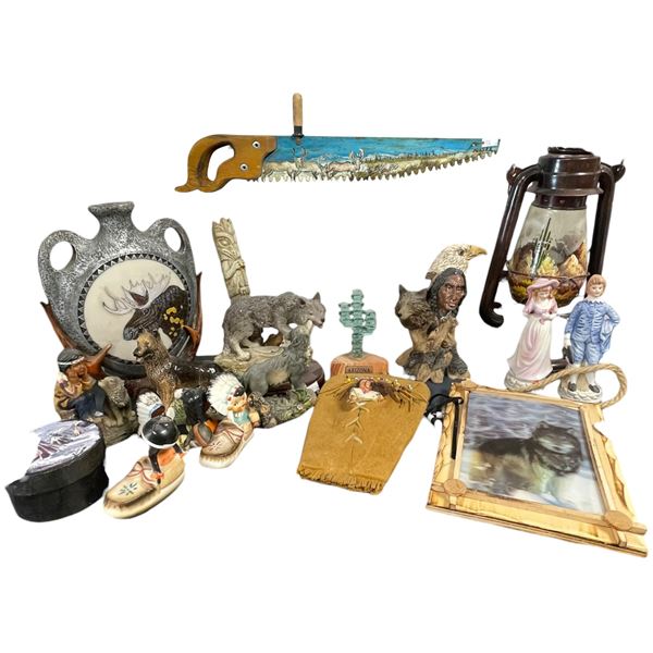 Large Group of Mostly First Nations Designed Decorative Goods