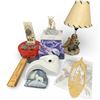 Image 1 : Group of First Nations Design 14" Lamp and Other Collectibles