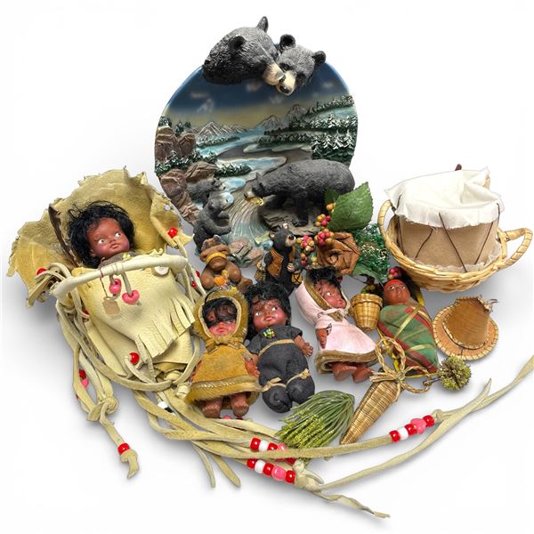 Group of Collectible Plate, Dolls and More * Dolls average size is 4"