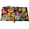 Image 1 : 20+ Vintage Pin Back Buttons and Badges * Display tray not included