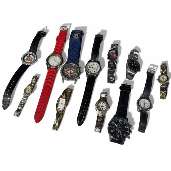 12 Assorted Men's & Ladies Preowned Watches