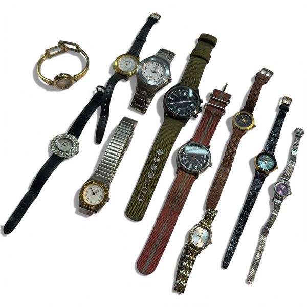 12 Assorted Men's & Ladies Preowned Watches