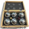Image 1 : Vintage Bocce Ball Set in Wood Box