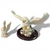 Image 1 : 2 Resin Snowy Owl Statuettes * The larger is by Canadian Wilderness and measures 9" tall x 13" wide