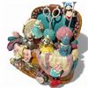 Image 3 : 2 Enesco Animated Musical Collectibles with the Whiskerflick Mouse Family (Teapot Bungalow and Sew P