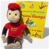 Image 1 : 1994 Edition of The Complete Adventures of Curious George & 14" George Doll