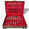 Image 1 : Set of William Rogers Silver Plated Flatware in Wood Chest