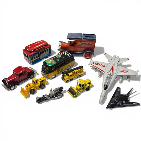 Group of Hot Wheels and Other Toy Vehicles