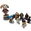 Image 1 : Group of Dog and Other Animal Figurines * Variety of Materials (Tallest is 9")