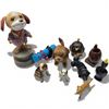 Image 2 : Group of Dog and Other Animal Figurines * Variety of Materials (Tallest is 9")