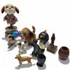 Image 3 : Group of Dog and Other Animal Figurines * Variety of Materials (Tallest is 9")