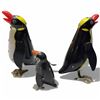 Image 2 : 3 Vintage Tin Toy Penguins (tallest is 6")