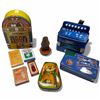 Image 2 : Group of Tins, Games and More * Featuring the Vintage 6.5" Metal Based Wobbly Soldier
