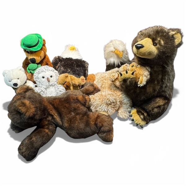 Shelf Lot of Mid-Size Stuffed Toys