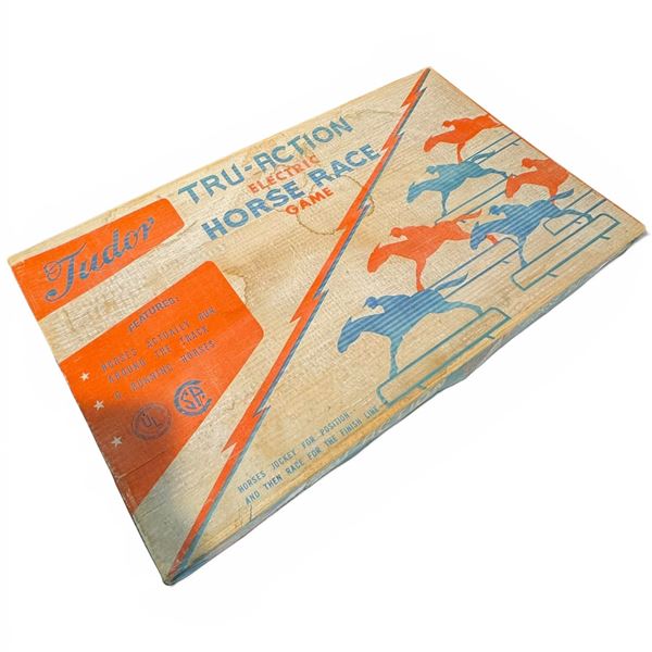 Vintage Tudor Tru-Action Electric Horse Race Game in Original Box