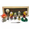 Image 1 : Group of Golf Figurines & Trophy * Featuring the 5" Troll Doll Golfer