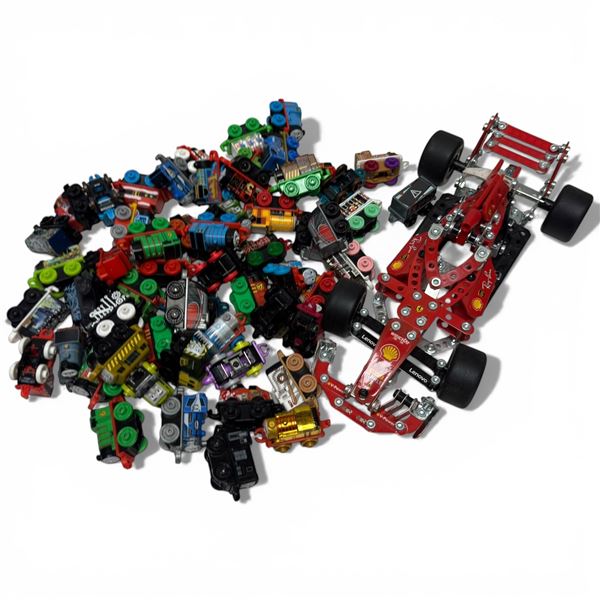 Large Collection Mini Mattel Thomas & Friends Trains 45+ & Technics Meccano Ferrari F1 Racer